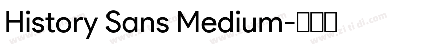 History Sans Medium字体转换
